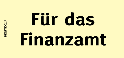 BIZSTIX® Business Haftnotizen "Für das Finanzamt" - 1301010119