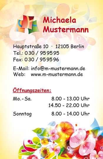 Visitenkarte "Abstrakte Vielfalt" - 1212010287