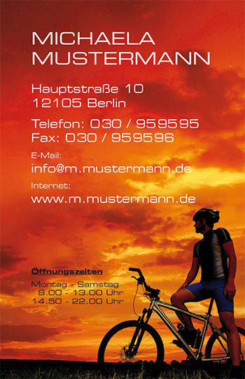 Visitenkarte "sunset" - 1212010257