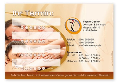 Terminzettel "Spa" - 4 Termine mit Wochentagen - 1214010437