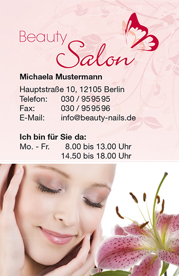 Visitenkarte "natürlich Schön" - 1212010103