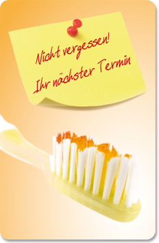 Terminkarte "Zahnbürste" - 1204010137