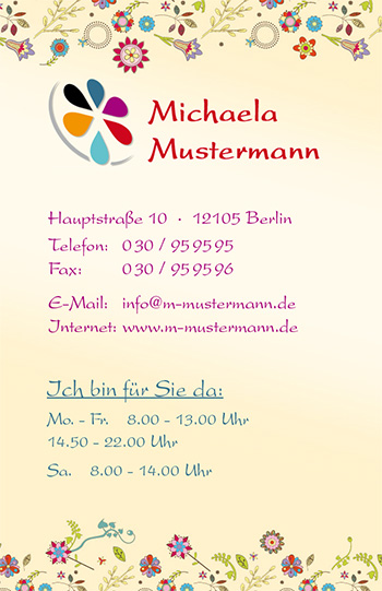 Visitenkarte "Kinderzimmer" - 1212010324