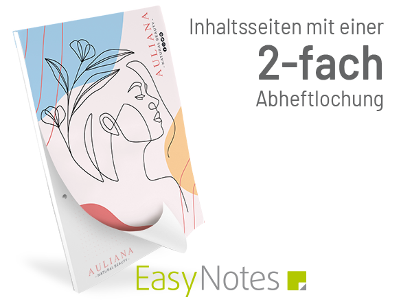 Notizblock DIN A4 mit Umschlag + Abheftlochung - 100204024002