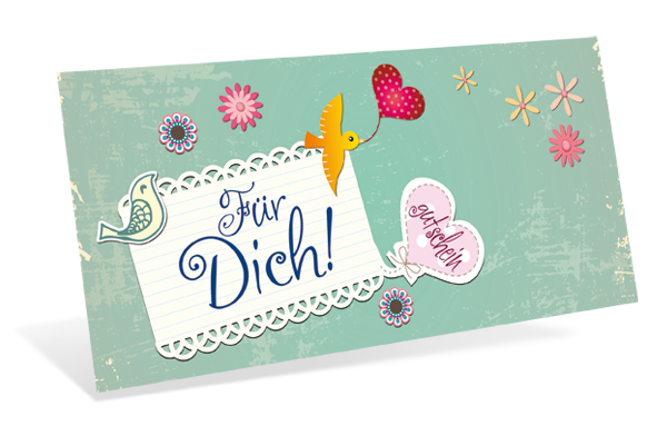 Gutscheinkarte Classic "happy birds" - 1209010330