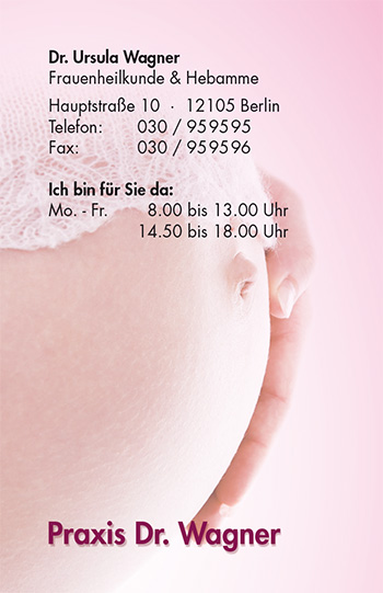 Visitenkarte "Babyglück" - 1212010128