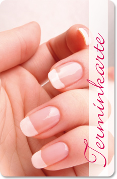 Terminkarte "french nails" - 1204010101