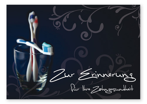 Terminerinnerungskarte "Zahnpflege" - 1223010138