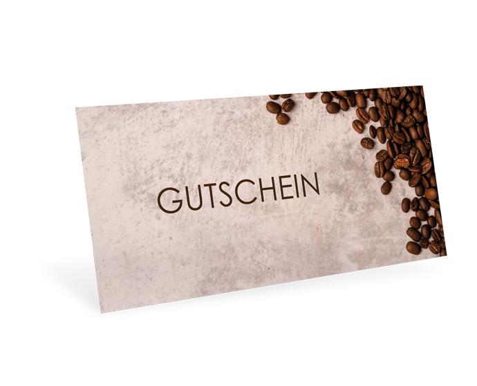 Gutscheinkarte Classic "Kaffebohnen" individuell - 1208010352