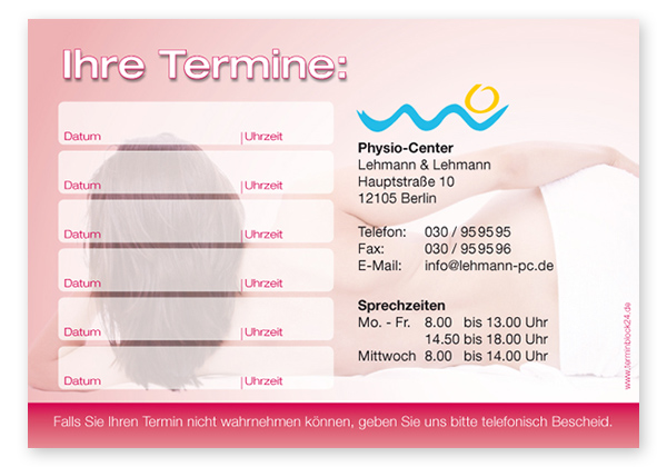 Terminzettel "Auszeit" - 6 Termine - 1214010603