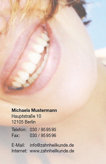 Visitenkarte "healthy Smiles" - 1212010135