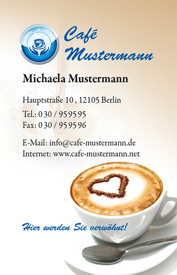 Visitenkarte "la crema" - 1212010215