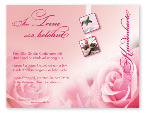 Kundenkarte "duftende Rose" - 1206010110