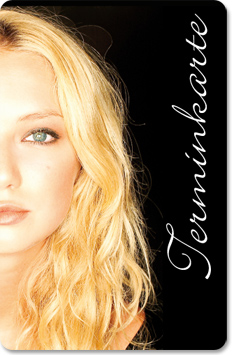 Terminkarte "blonde Schönheit" - 1204010117