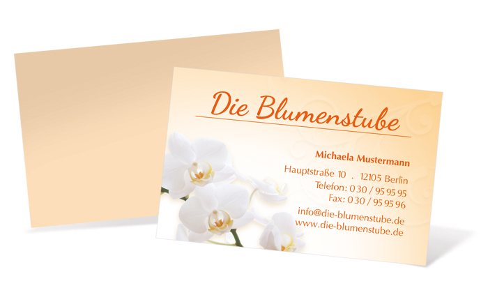 Visitenkarte "Orchideen" Landscape - 1212020222
