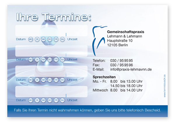 Terminzettel "Philosophie" - 4 Termine mit Wochentagen - 1214010415