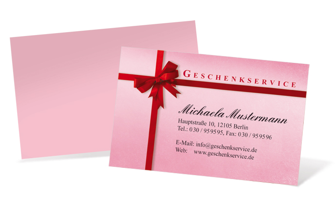 Visitenkarte "pink surprise" Landscape - 1212020182