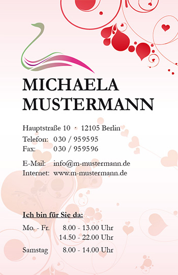 Visitenkarte "lieblich" - 1212010316