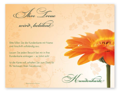 Kundenkarte "Frühlingsduft" - 1206010113