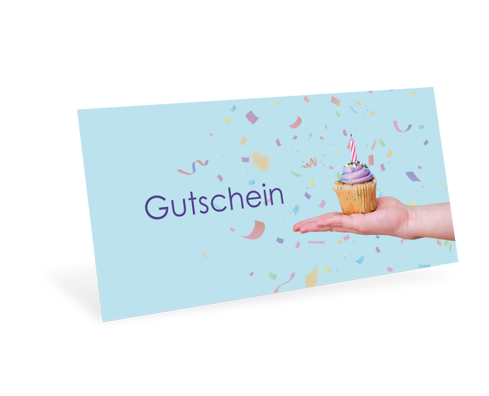 Gutscheinkarte Classic "Cupcake" individuell - 1208010362
