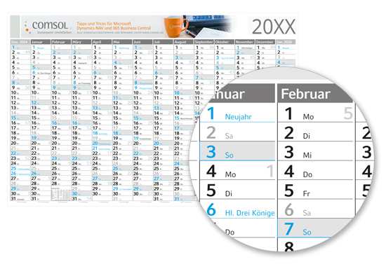 Posterkalender Classic 14 blue - 1617080040