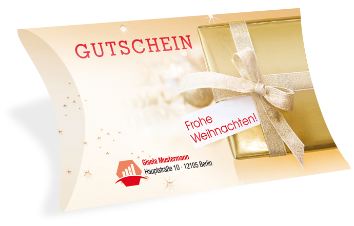 Gutscheinkarte Etui "golden wonder" individuell - 1231010210
