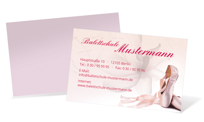Visitenkarte "Ballerinas" Landscape - 1212020237