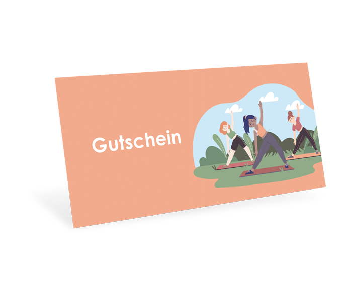 Gutscheinkarte Classic "Yoga Crew" individuell - 1208010406