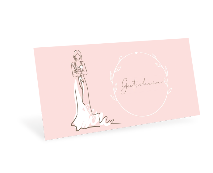 Gutscheinkarte Classic "Bride" individuell - 1208010367