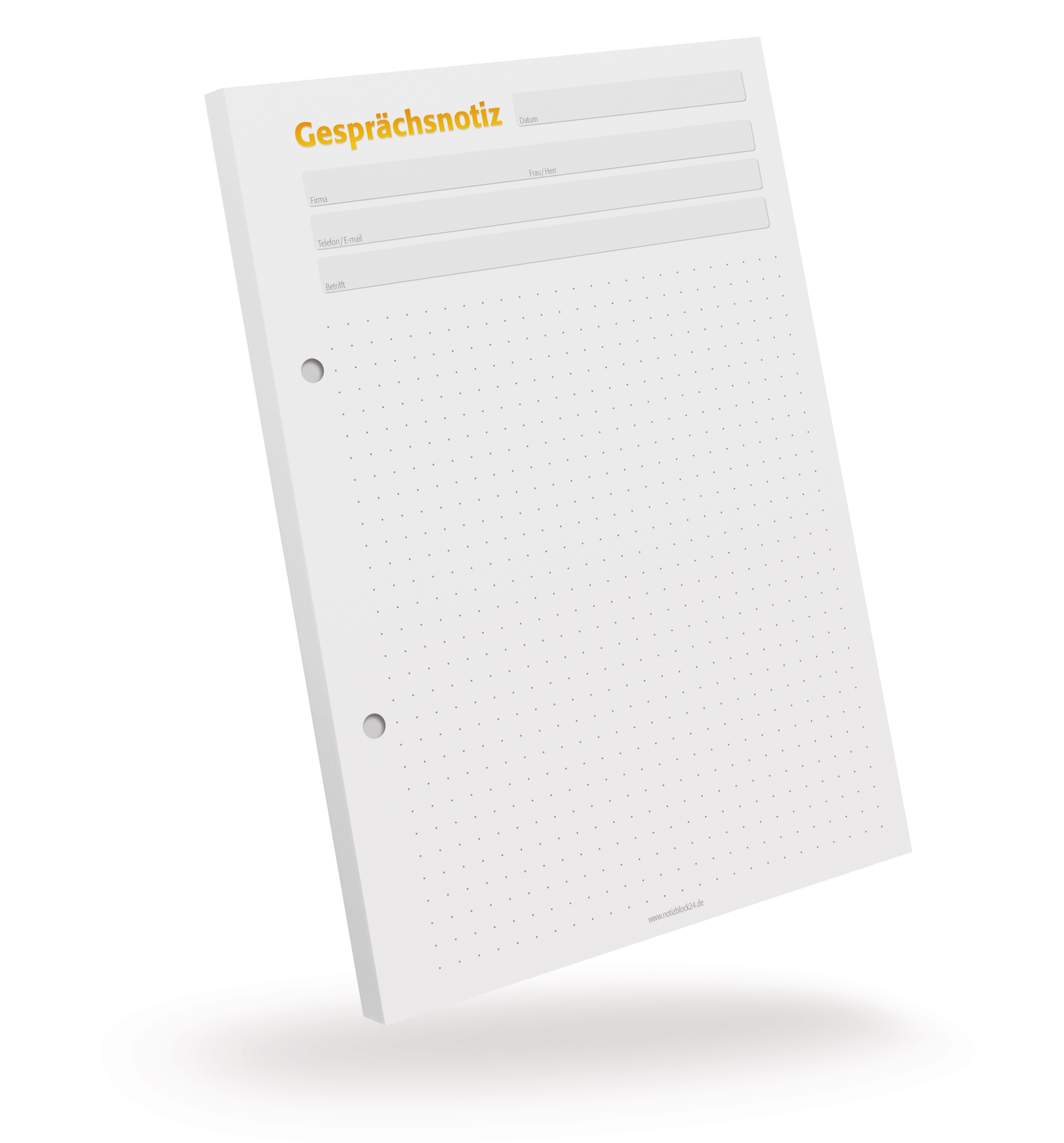 Gesprächsnotizblock DIN A5 punktiert - 5er Pack - 1302010302