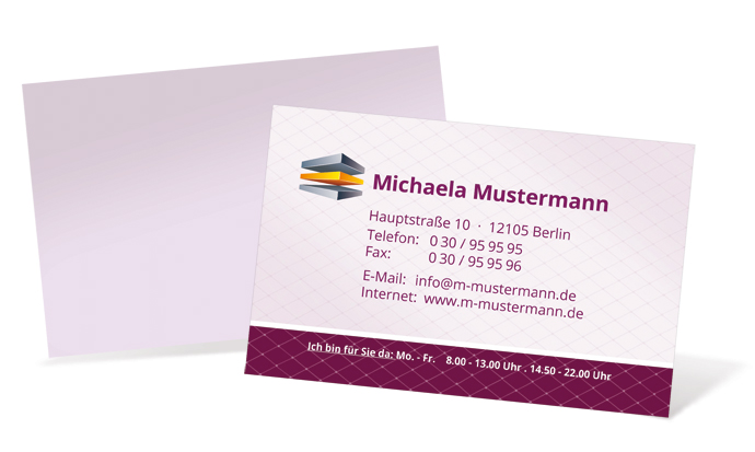 Visitenkarte "Neue Masche" Landscape - 1212020317