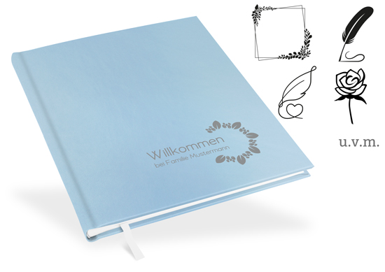 Gästebuch Hellblau - GB-21216-U