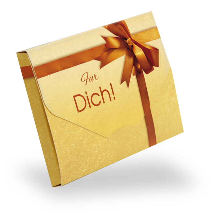 Gutscheinkarte Cute Case "golden surprise" individuell - 1245010180