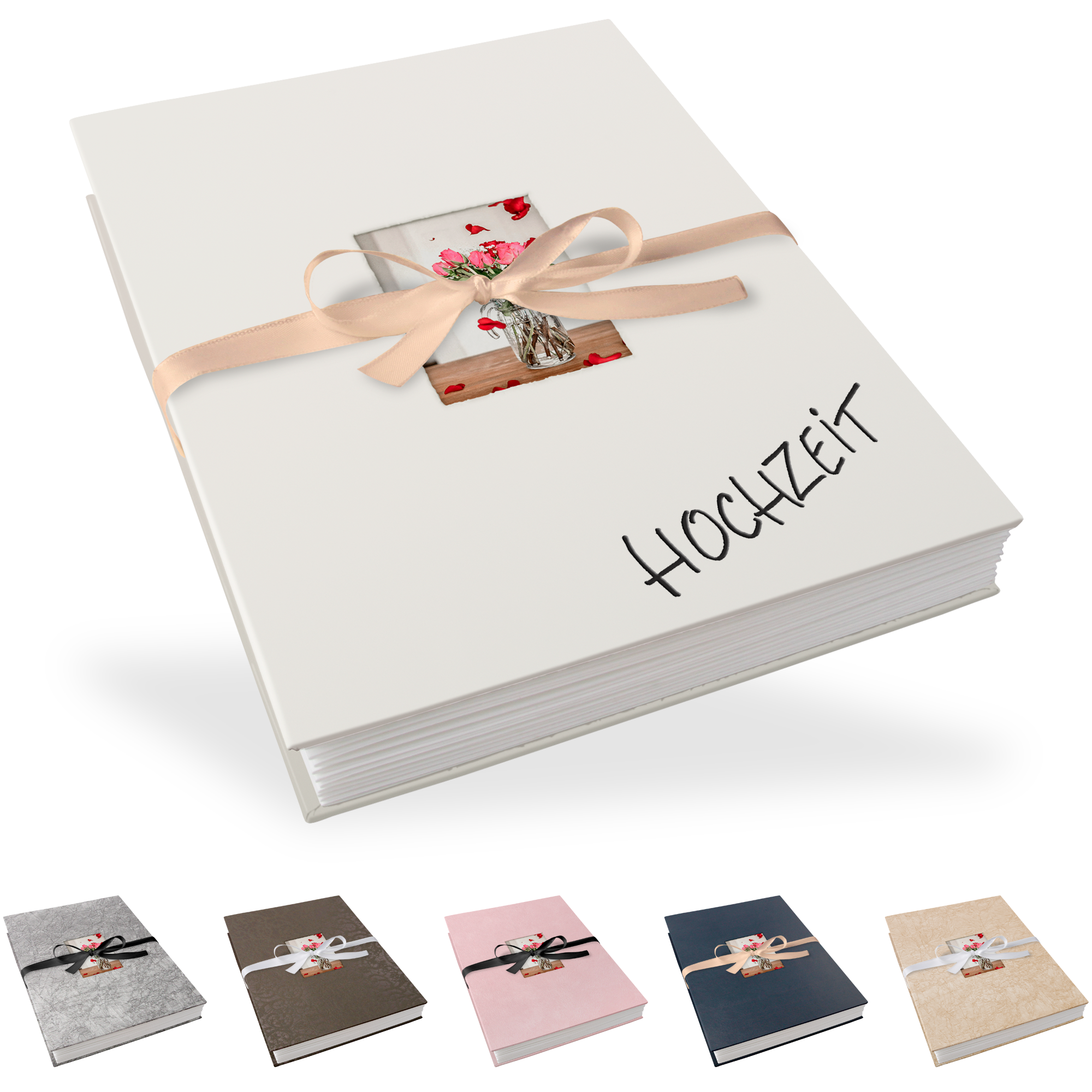 Leporello-Mappe 19 x 25 cm, mit Bildausschnitt, Weiß - SLMD-LW-1520