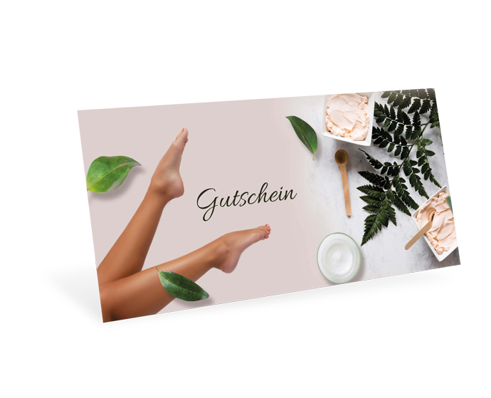 Gutscheinkarte Classic "Fußpflege" individuell - 1208010359
