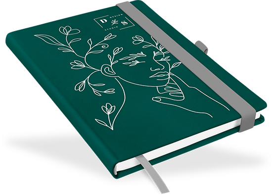 "Midnight Green" - DIN A5 mit deinem Umschlagdesign - 177168N