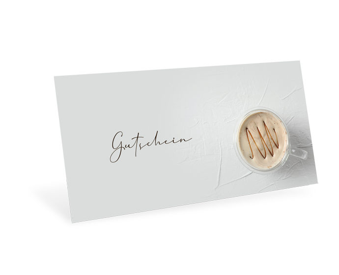 Gutscheinkarte Classic "Coffee Cup" individuell - 1208010394