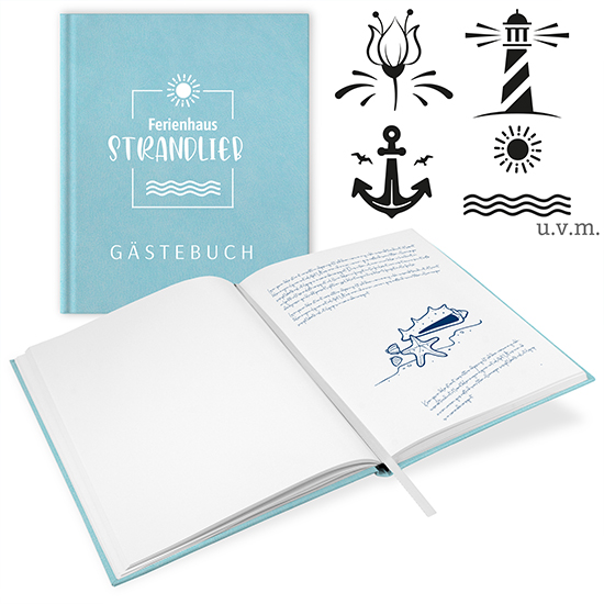 Gästebuch Ferienwohnung Türkis - GB-21212-F