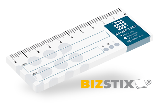 BIZSTIX® Haftnotiz-Wundlineal 10 cm individuell - 1217010104