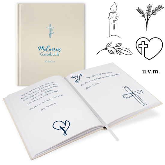 Gästebuch Konfirmation Champagne - GB-21206-Kon