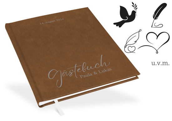 Gästebuch Naturbraun - GB-21208-U