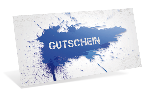 Gutscheinkarte Classic "modern splash" - 1209010290