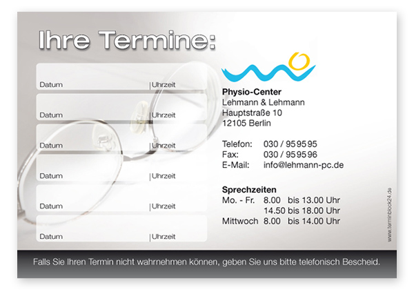Terminzettel "Durchblick behalten" - 6 Termine - 1214010620