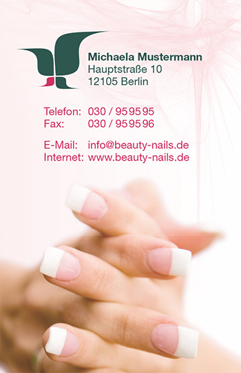 Visitenkarte "sanfte Berührung" - 1212010108