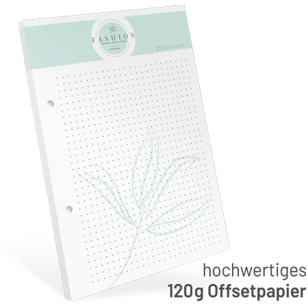 Notizblock Premium DIN A5 + Abheftlochung - 100305024002