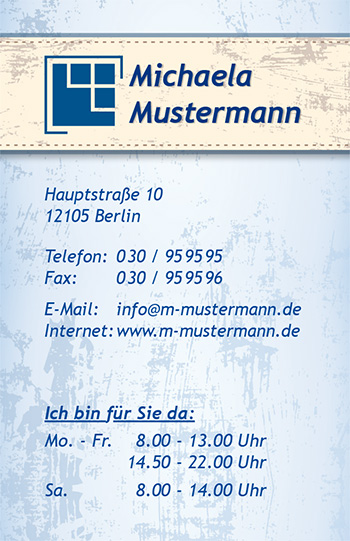 Visitenkarte "Prinzenzimmer" - 1212010329