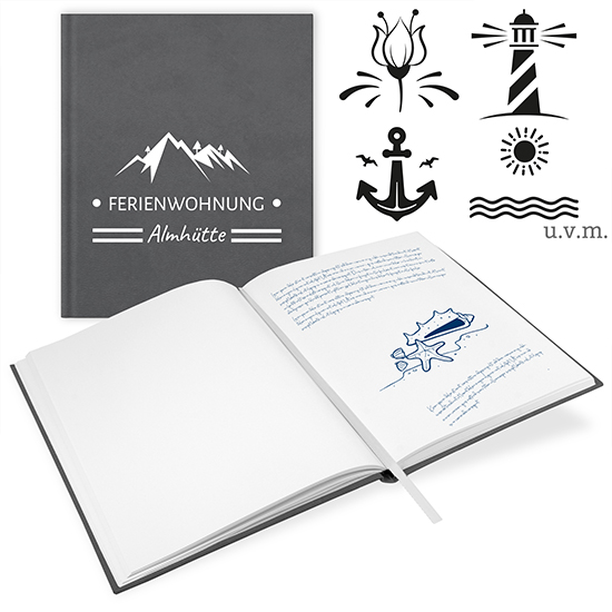 Gästebuch Ferienwohnung Grau - GB-21205-F