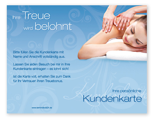 Kundenkarte "relax" - 1206010163