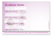 Terminzettel "bright colour" - 4 Termine mit Wochentagen - 1215010410