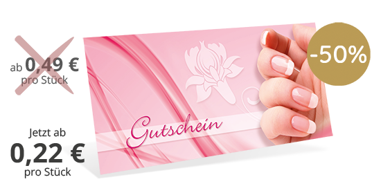 Gutscheinkarte Classic "French Nails" - 1209010101